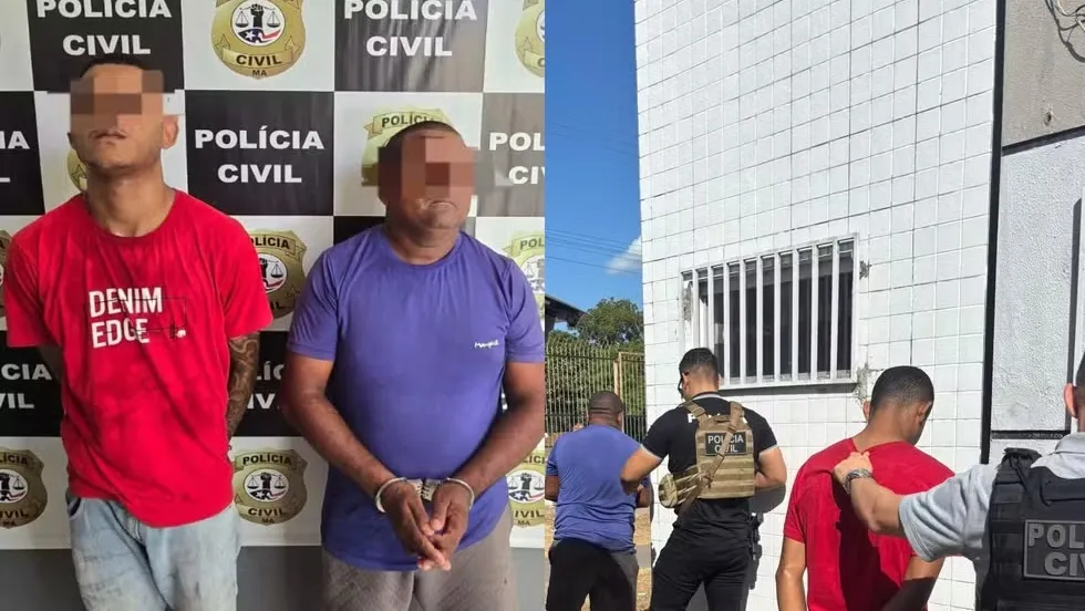 Pai e filho são presos durante operação da Polícia Civil em Coroatá